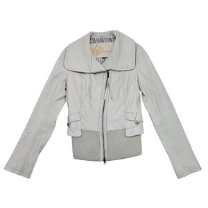 Mackage Leather Bomber Jacket